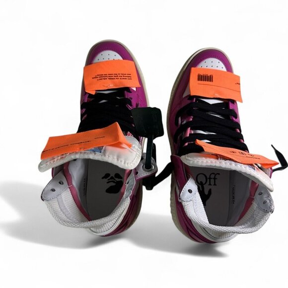 OFF-WHITE Women's Sneakers Off-Court 3.0 High-Top Fuschia Pink sz 36 NWOT - Picture 14 of 14